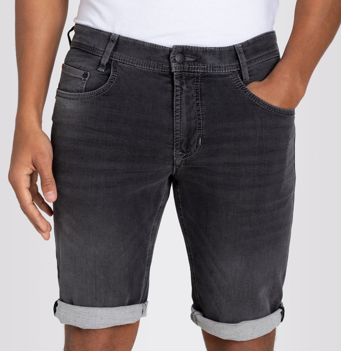 MAC JEANS - Jogn Bermuda, Light Sweat Denim