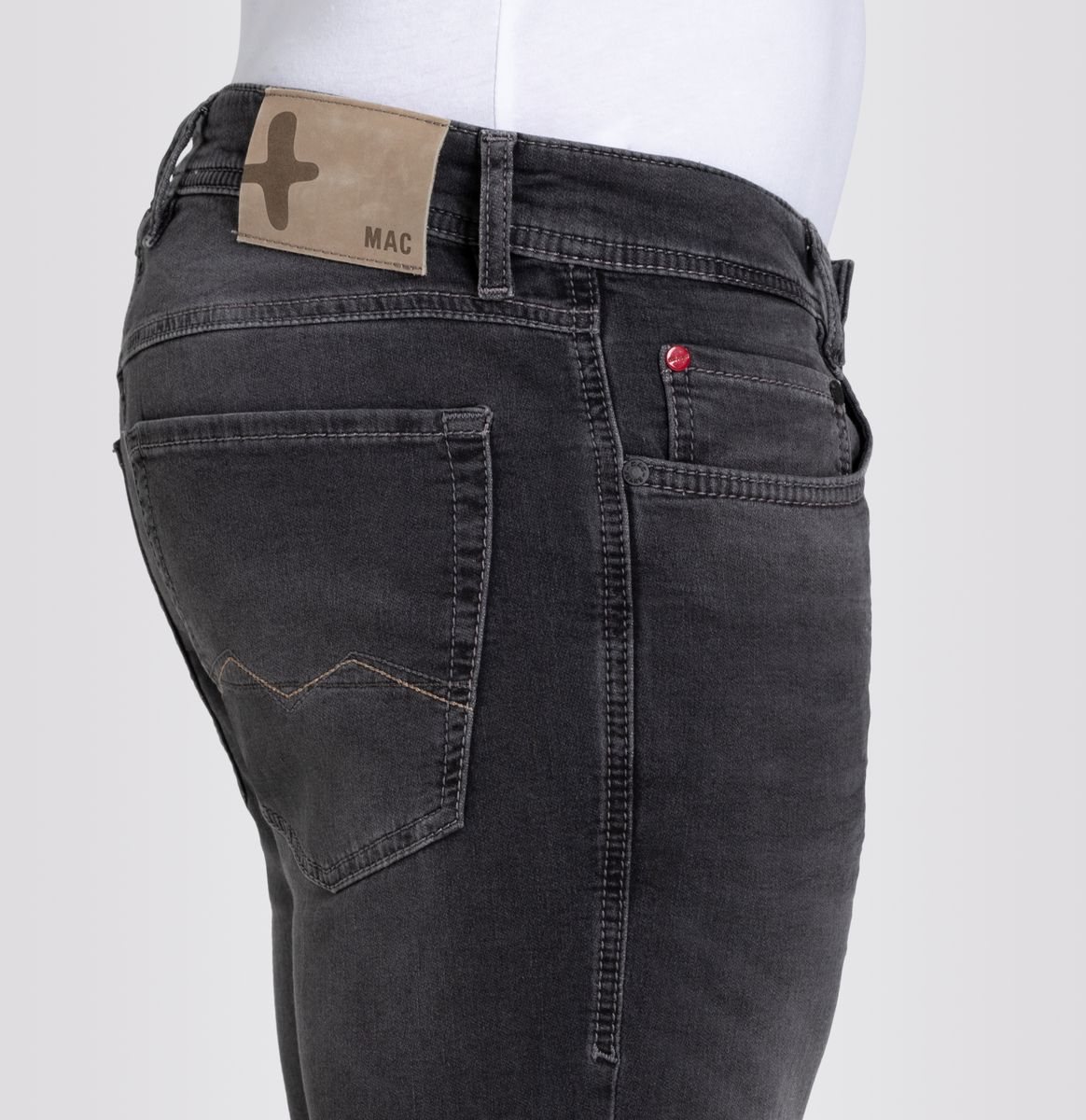 MAC JEANS - Jogn Bermuda, Light Sweat Denim