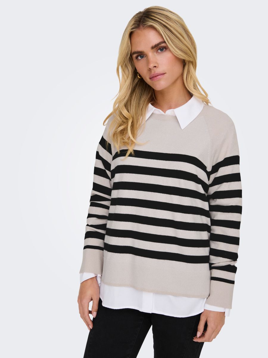 ONLAMA LIFE LS RAGLAN O-NECK CC KNT