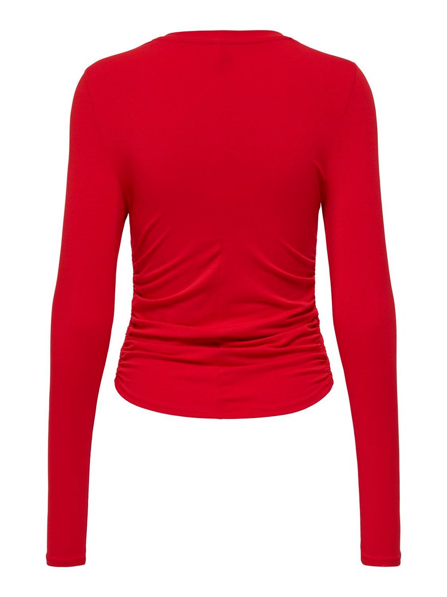 ONLISLA L/S RUCHED TOP JRS