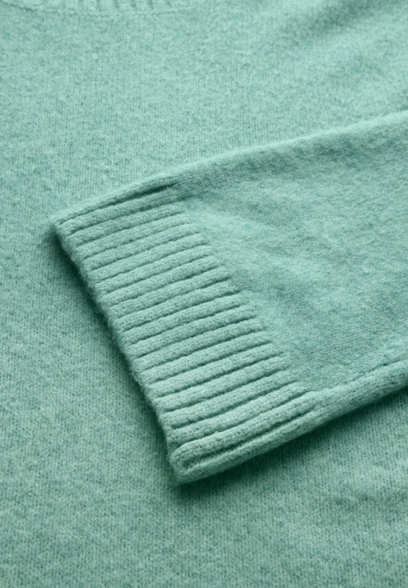 Strickpullover mit Rundhals