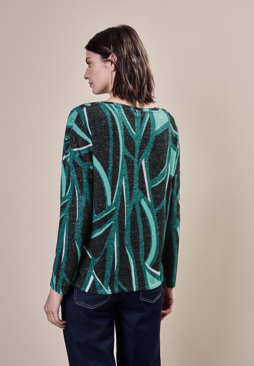 Bedrucktes Langarmshirt