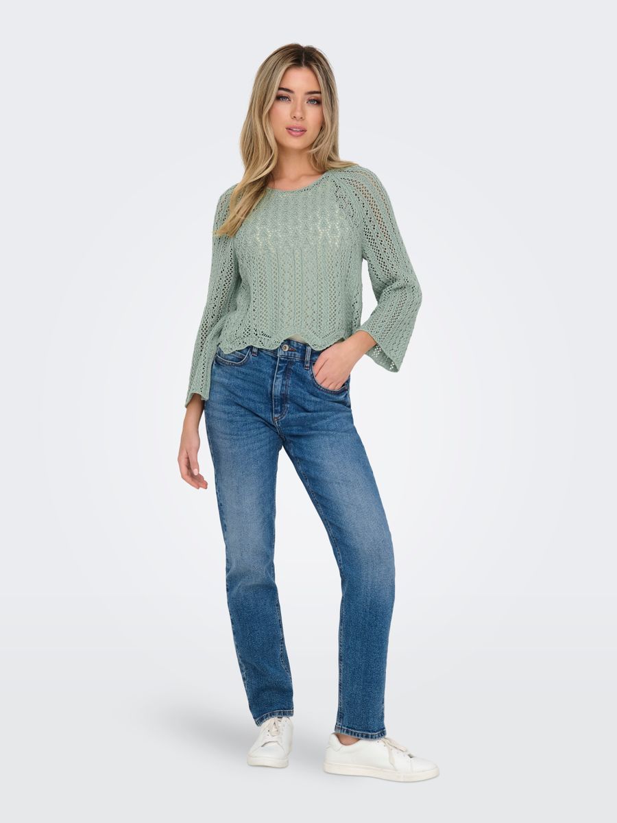 ONLNOLA LIFE 3/4 PULLOVER KNT NOOS