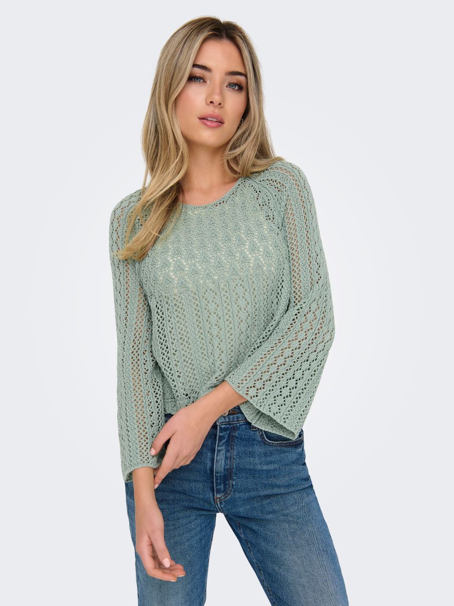 ONLNOLA LIFE 3/4 PULLOVER KNT NOOS