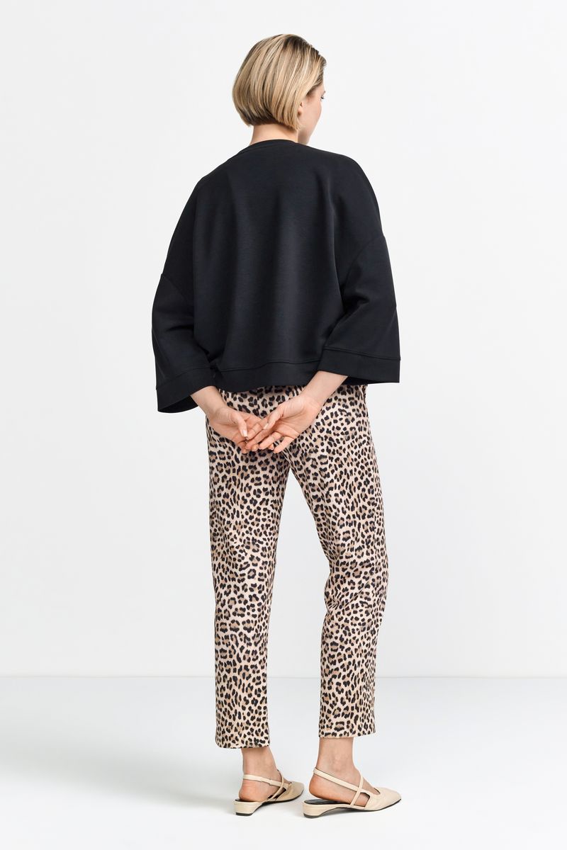 Printed scuba pants recycled