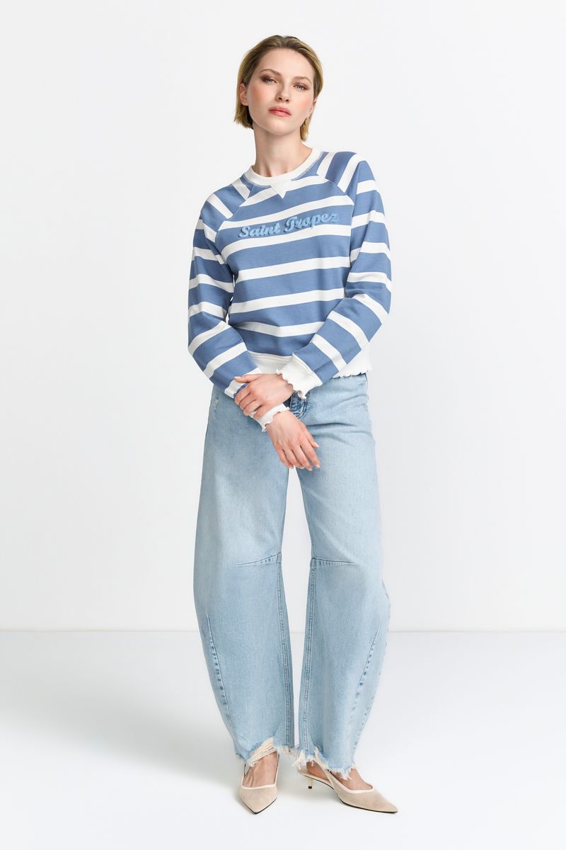 Striped Sweaty with Application Organic