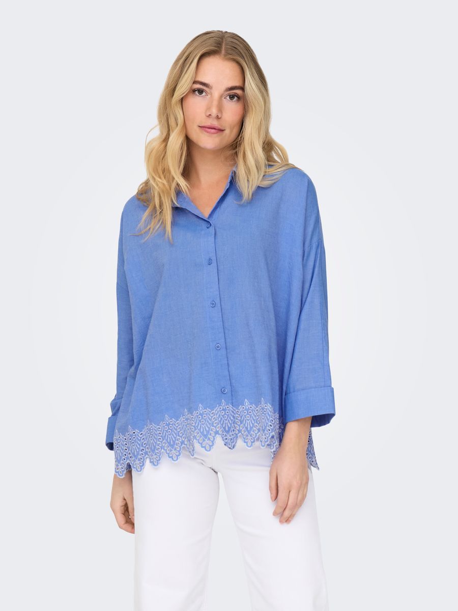 ONLGRACES TULUM LS EMB SHIRT WVN
