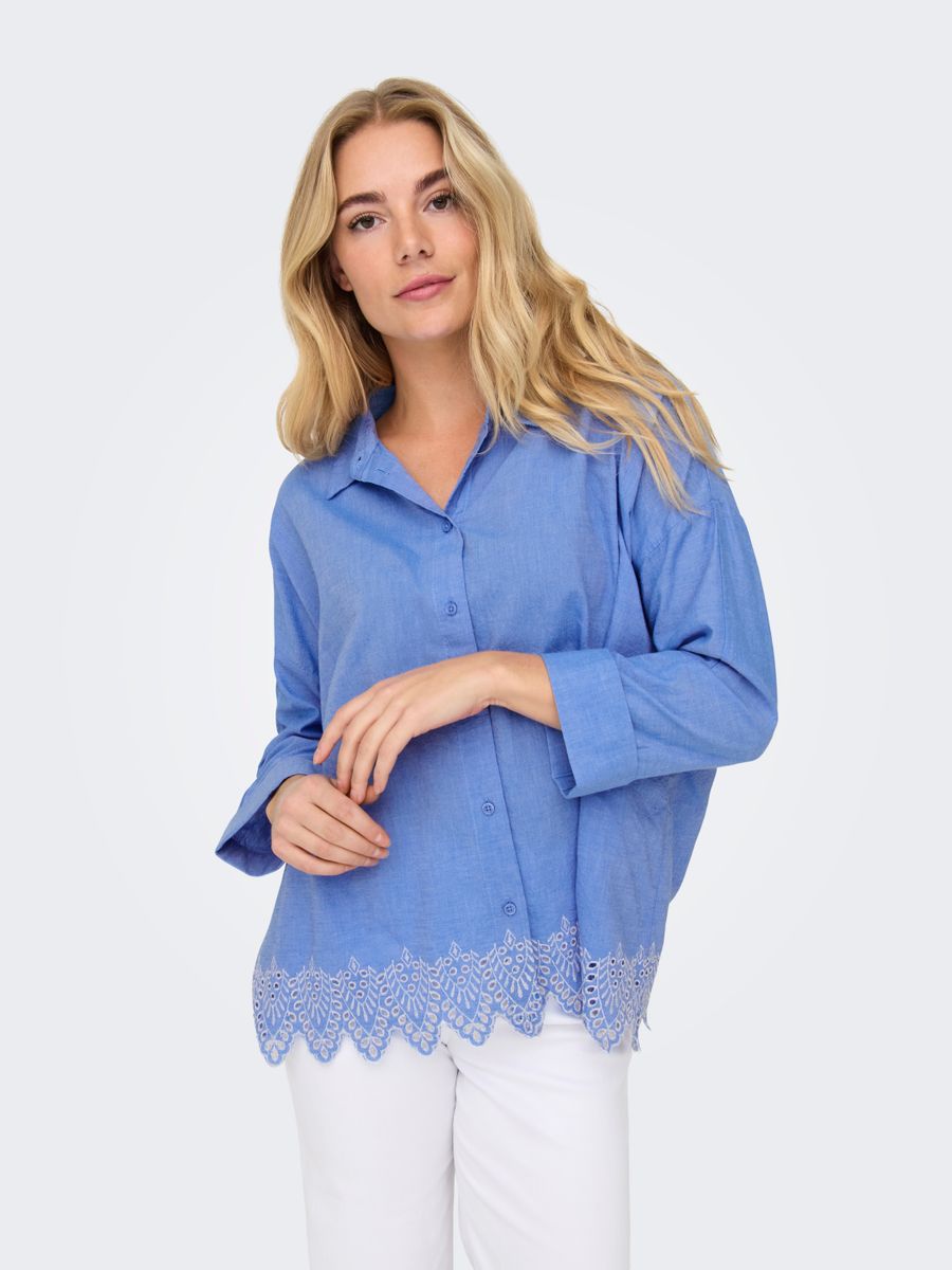 ONLGRACES TULUM LS EMB SHIRT WVN