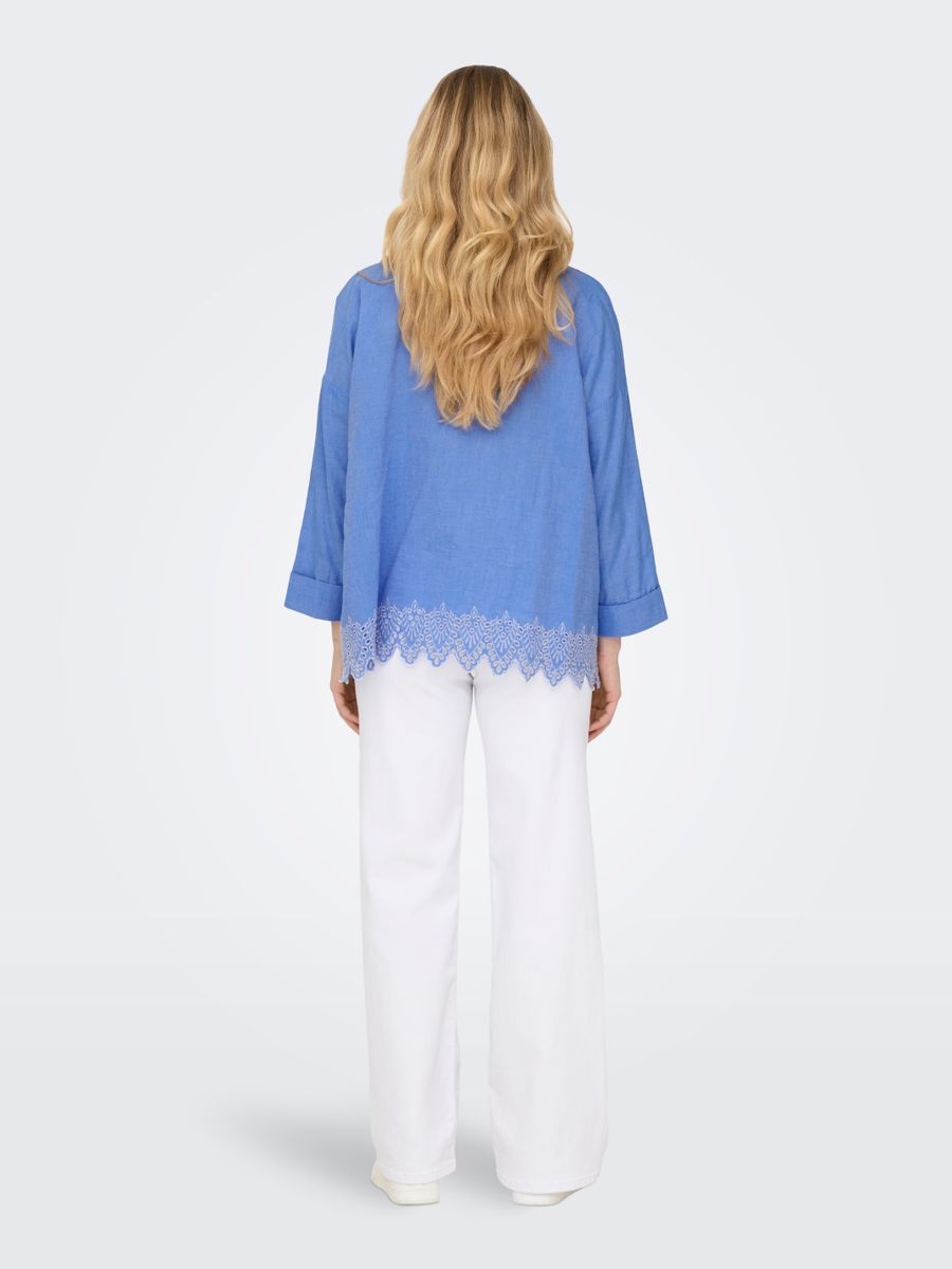 ONLGRACES TULUM LS EMB SHIRT WVN