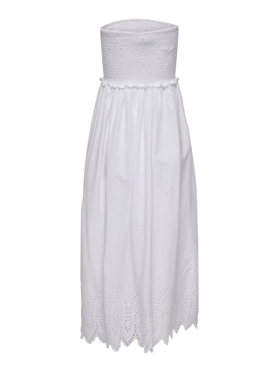 ONLTULUM EMB SMOCK MAXI DRESS WVN