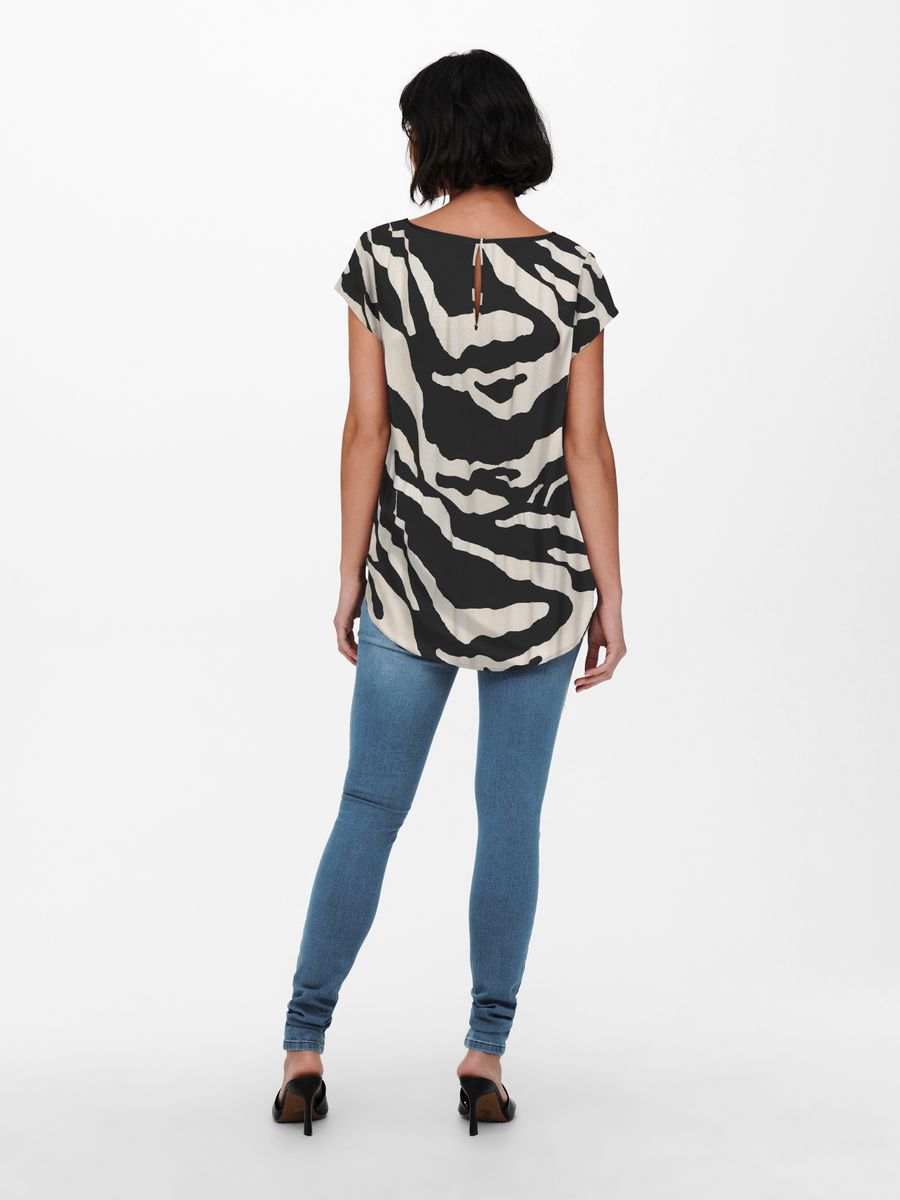 ONLNOVA LIFE VIS S/S TOP WVN