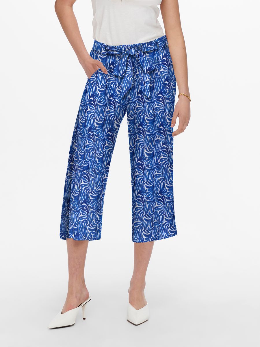 ONLNOVA LIFE VIS CROP PALAZZO PANT AOP