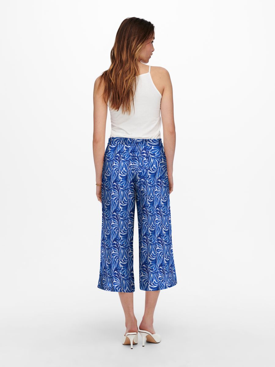 ONLNOVA LIFE VIS CROP PALAZZO PANT AOP
