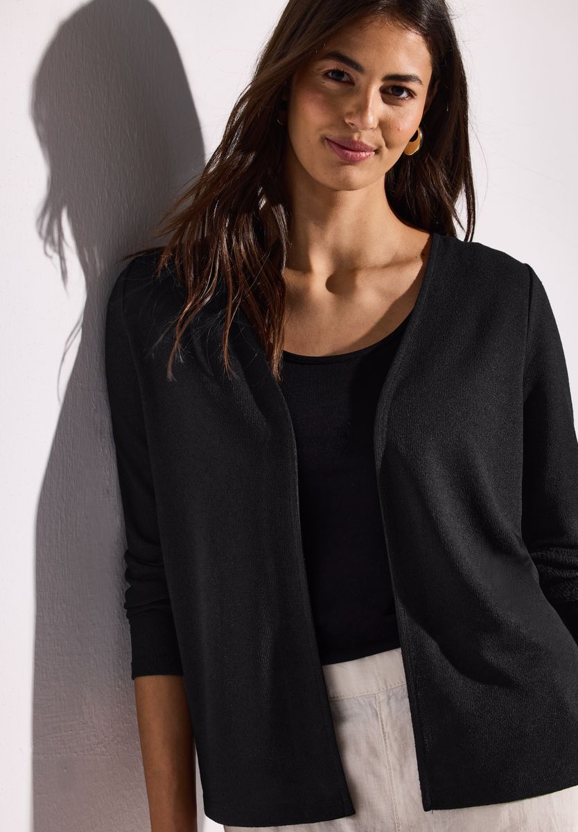 Strick-Look Jacke