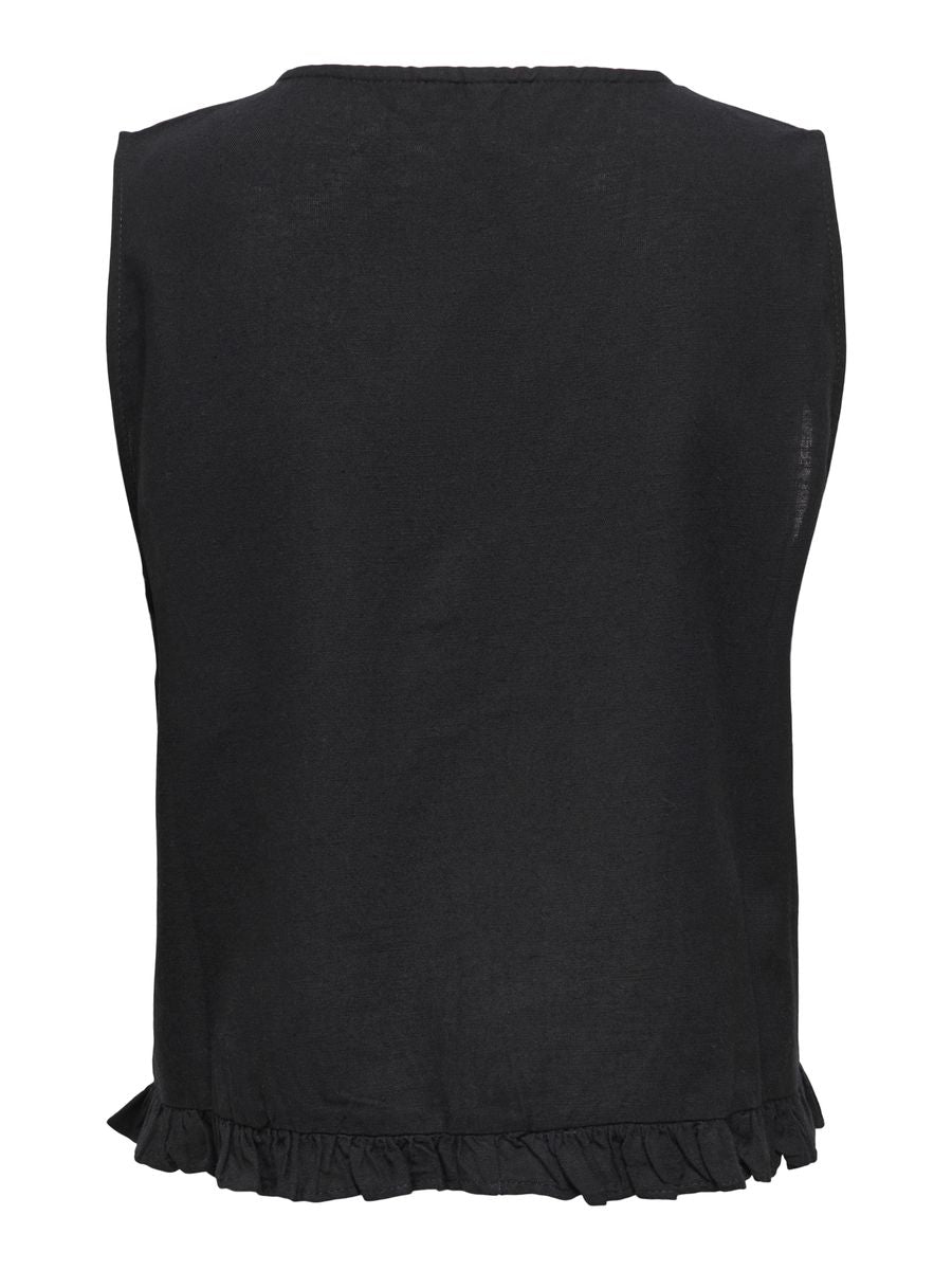 ONLJAKIRI LINEN S/L EMB VEST PTM