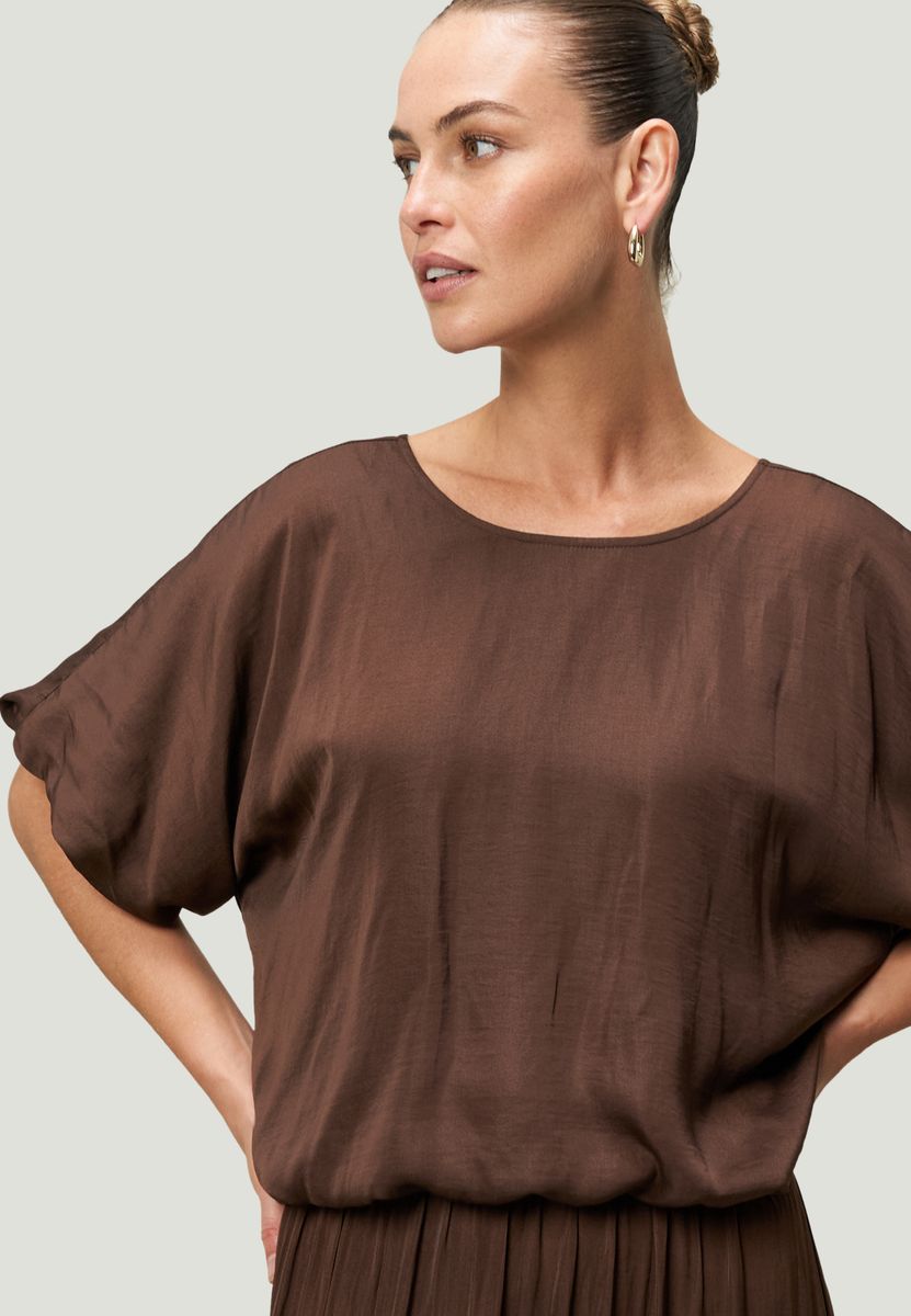 Satinbluse