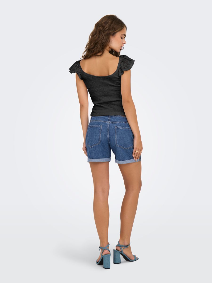 ONLGWEN LIFE S/L SMOCK TOP JRS