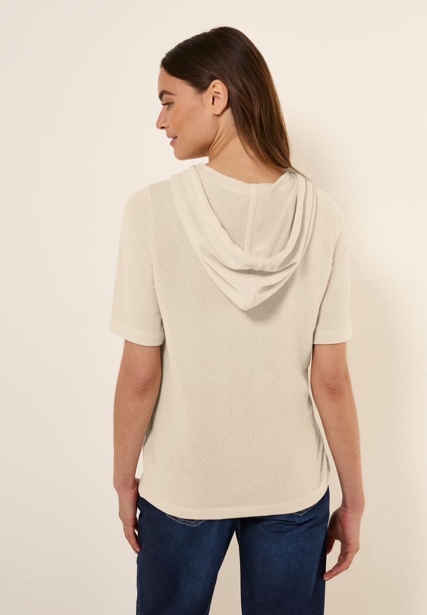 Crepe Hoodie-Shirt