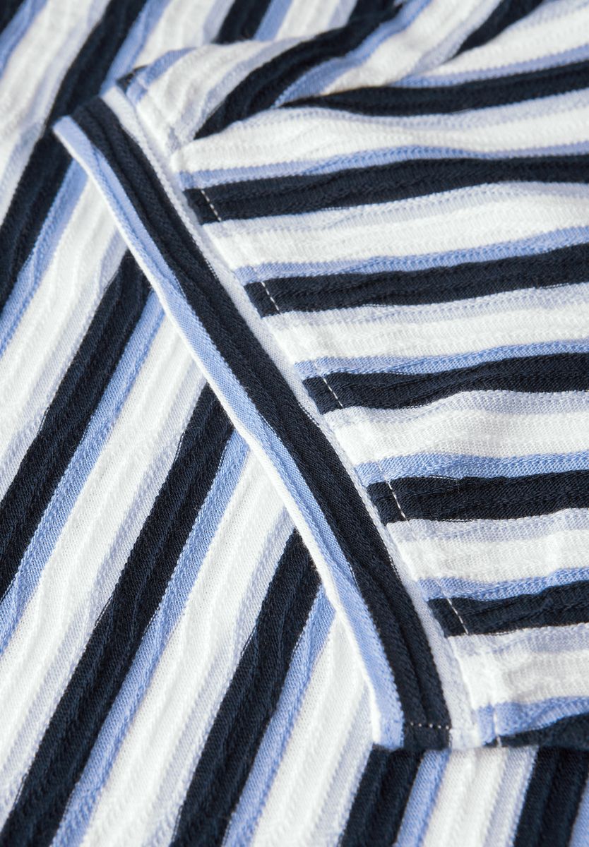 Gestreiftes Strukturshirt