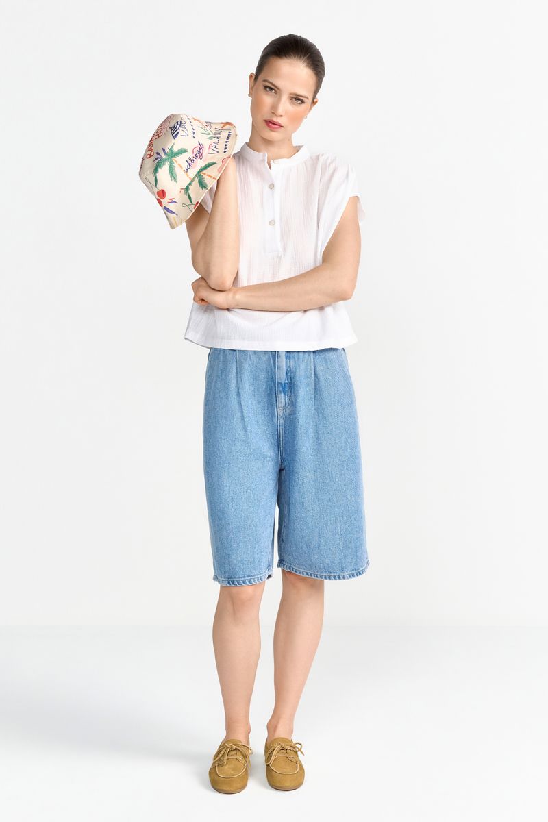Cotton Museline Mix T-Shirt