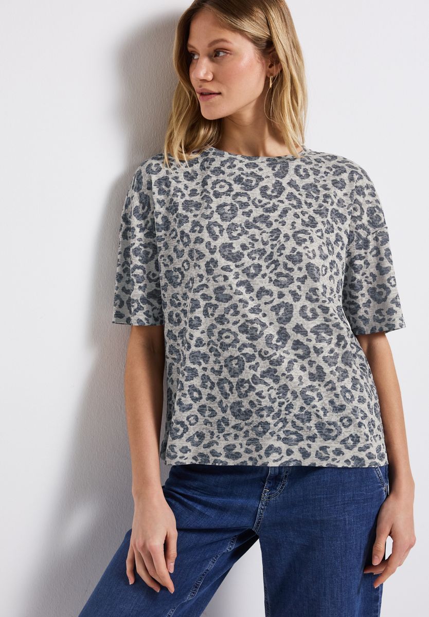 Ausbrenner-Shirt mit Muster