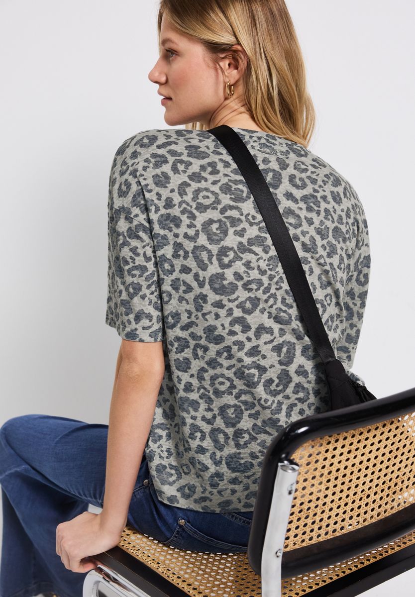 Ausbrenner-Shirt mit Muster