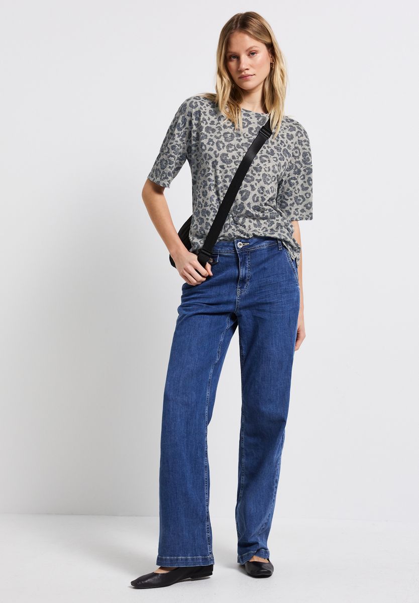 Ausbrenner-Shirt mit Muster