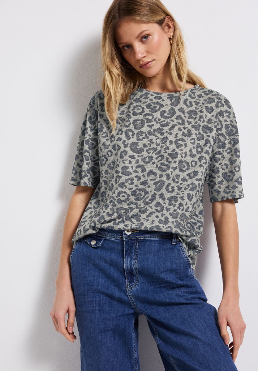 Ausbrenner-Shirt mit Muster