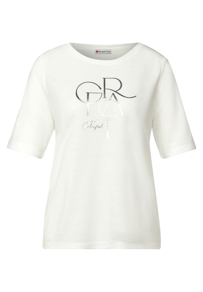 T-Shirt mit Folien-Wording