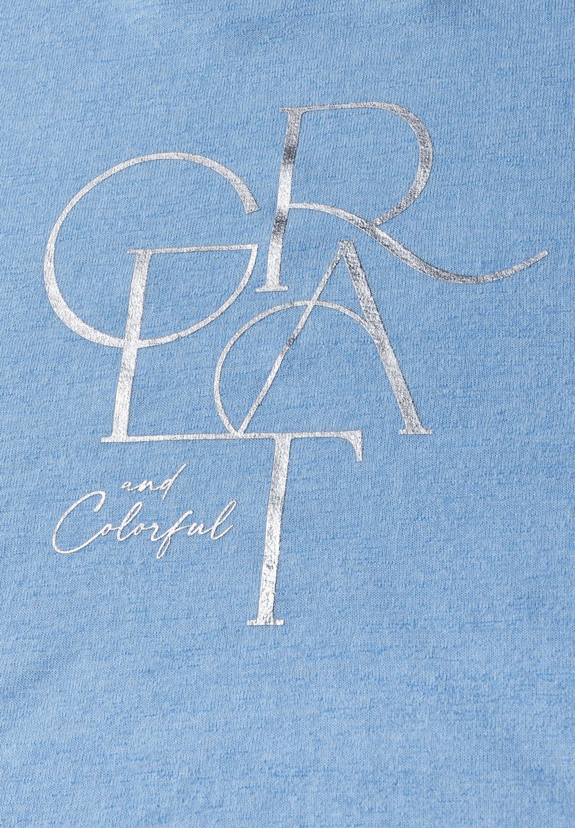 T-Shirt mit Folien-Wording