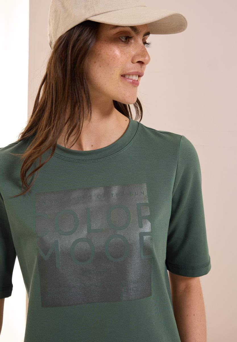 Softes Shirt mit Folienprint
