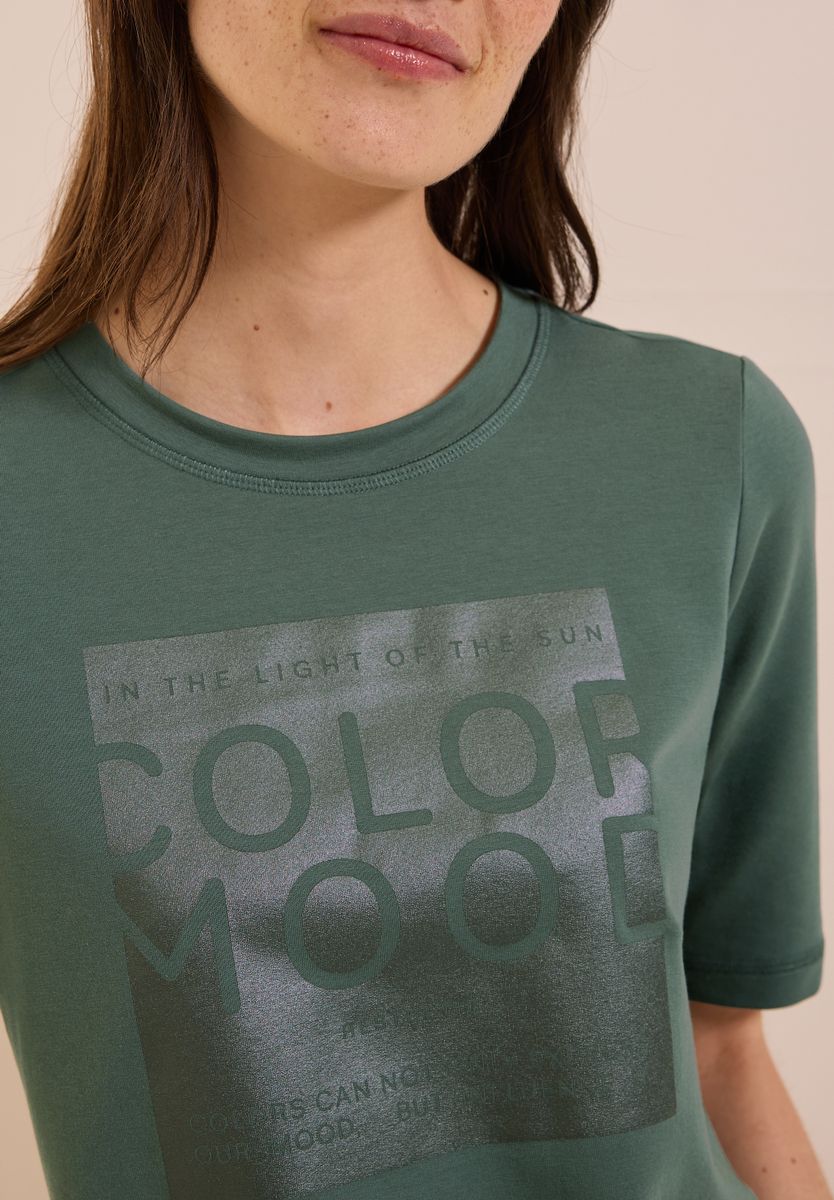 Softes Shirt mit Folienprint