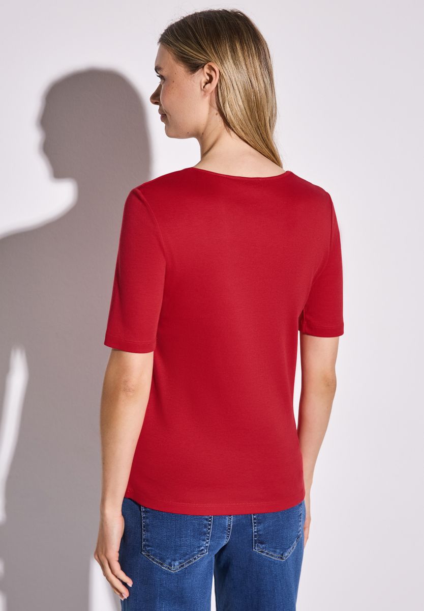 T-Shirt in Unifarbe