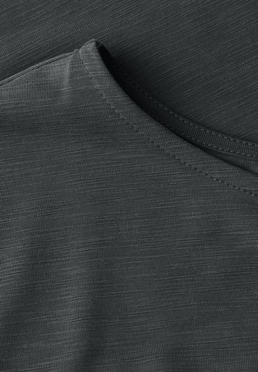 Silk-Look Shirt mit Wording