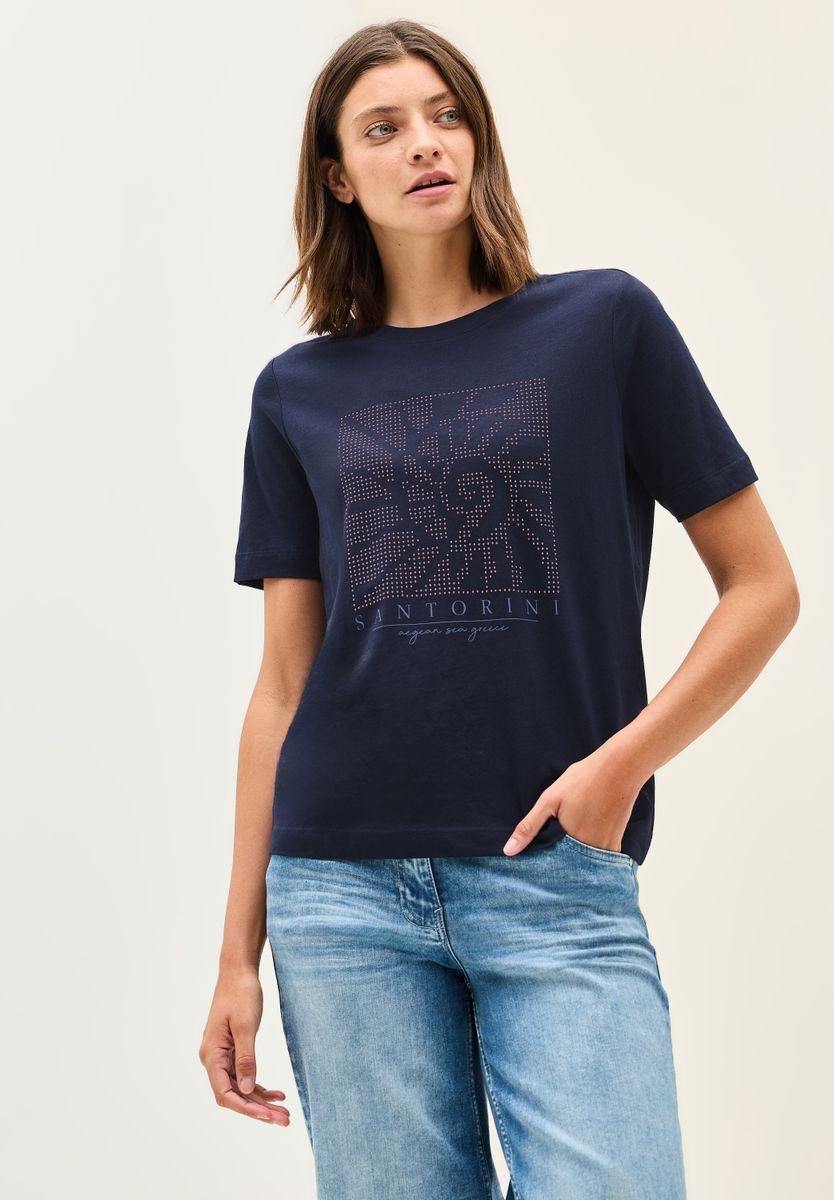 Shirt mit Schmucksteinen