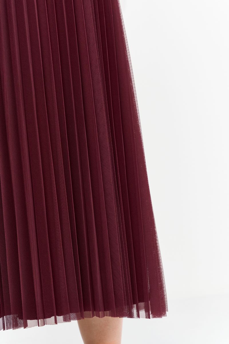 Tulle Plisse Skirt