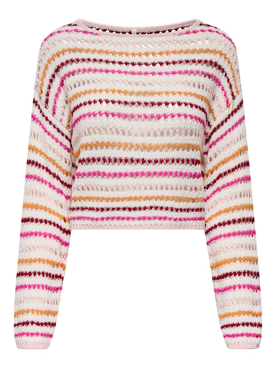 ONLGEENA LS SHORT STRIPE BOATNECK CC KNT