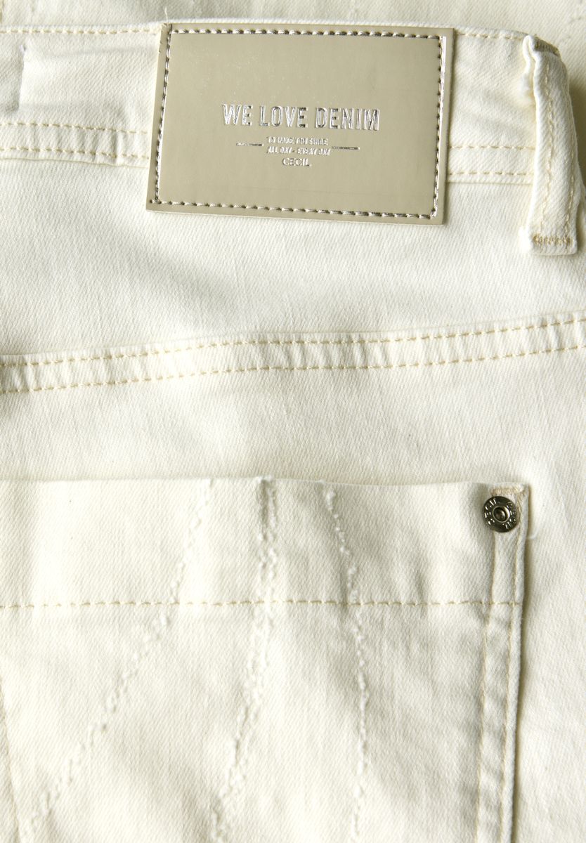 Wide Leg Jeans mit Muster