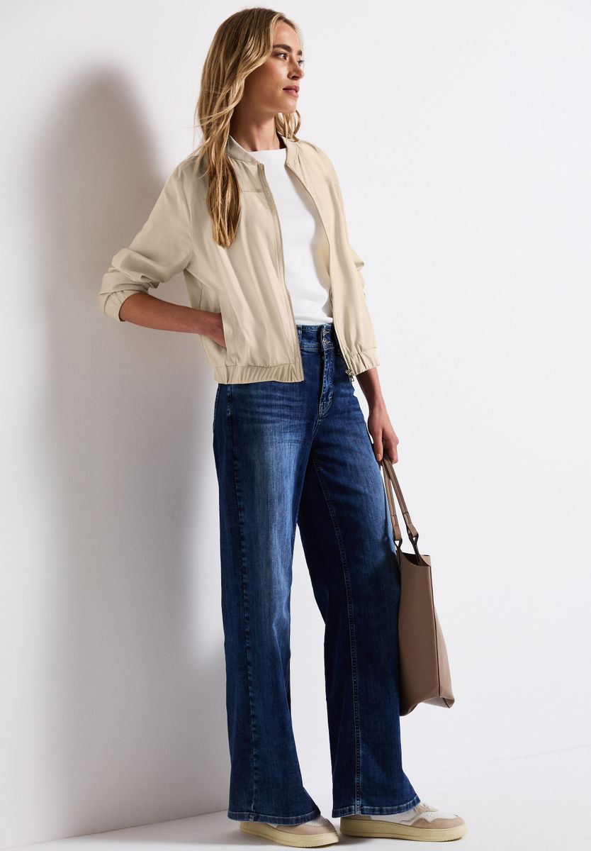 Blouson in Unifarbe