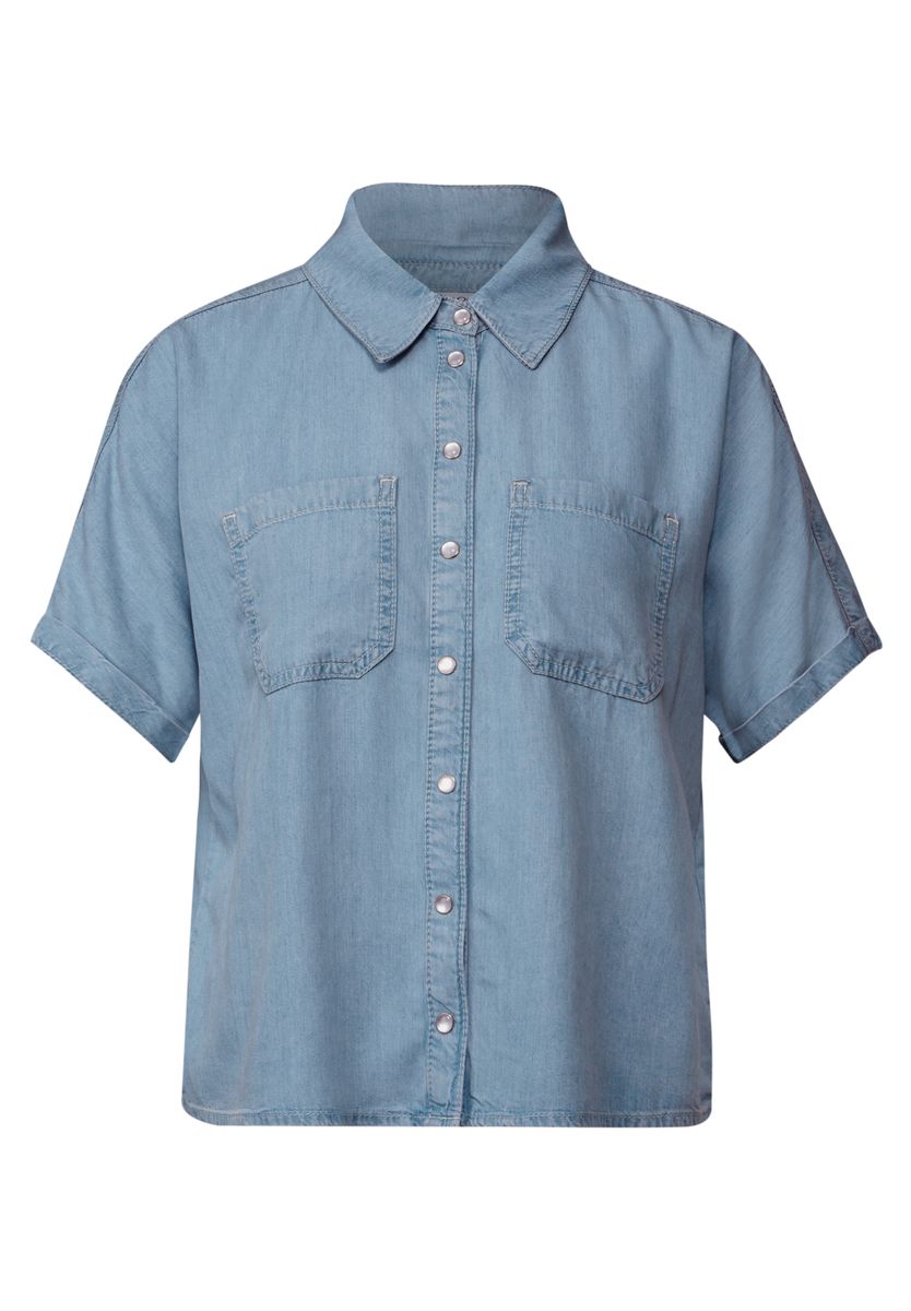 Denim Lyocell Hemdbluse