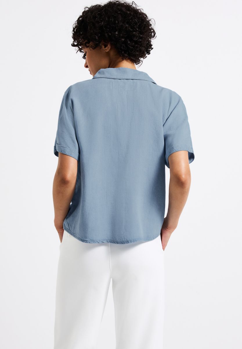 Denim Lyocell Hemdbluse