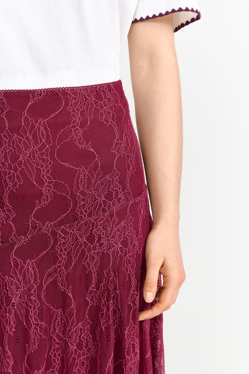 Lace Midi Skirt