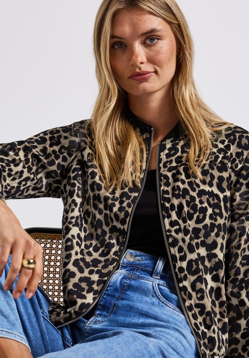 Blouson mit Leo-Muster