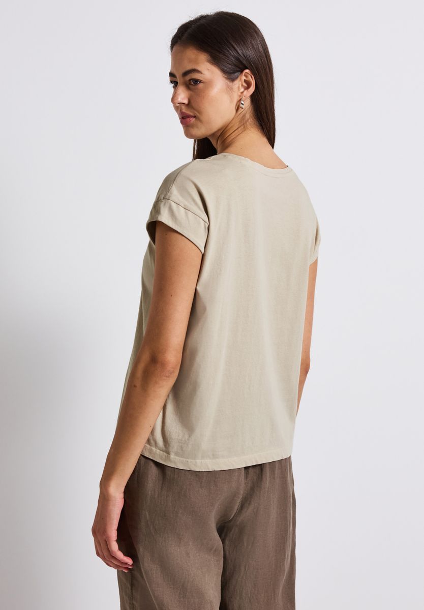 Washed-Look Artwork Shirt