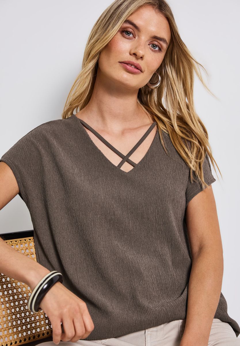 Shirt mit Bändern