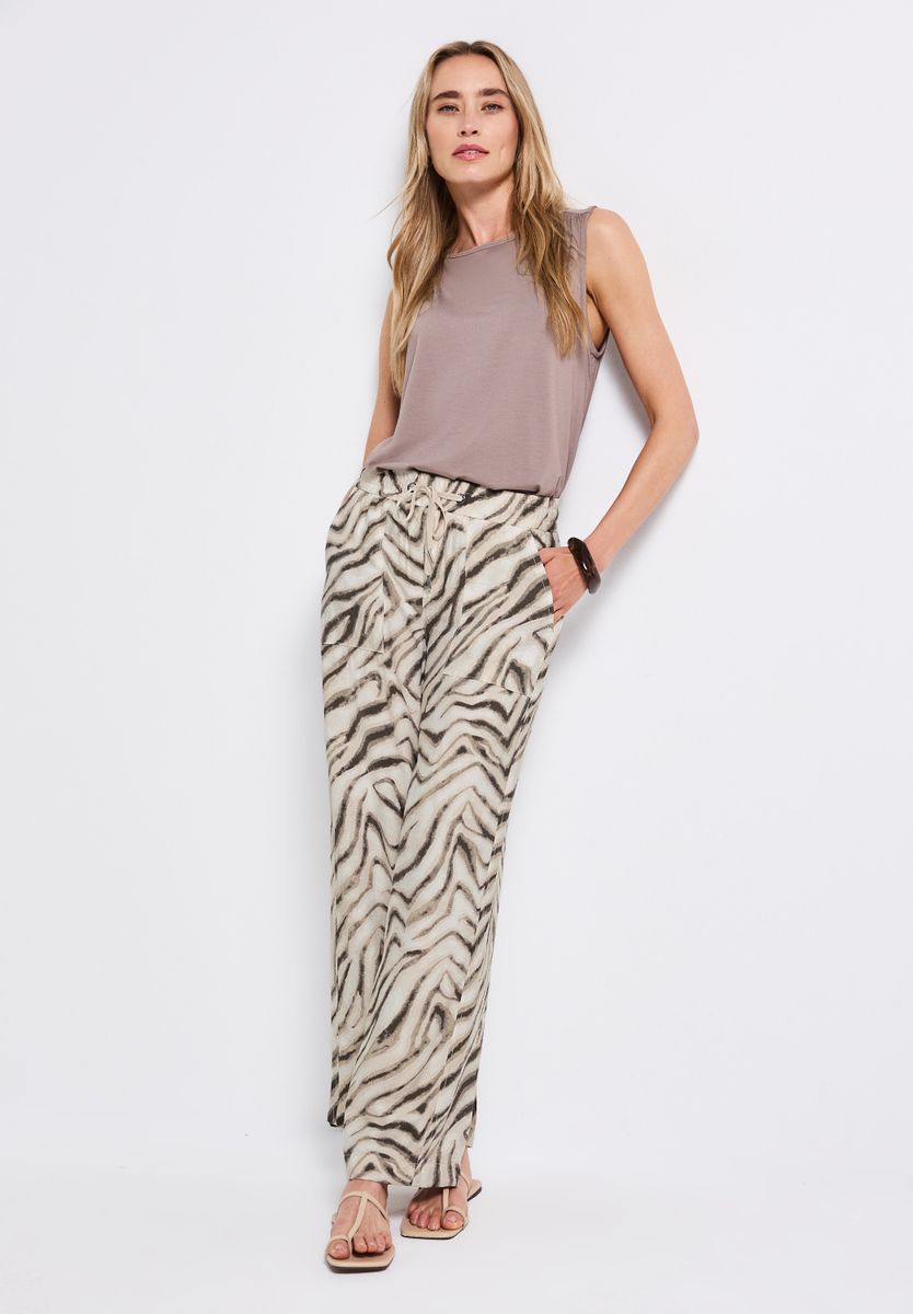 Wide Leg Crepe Hose