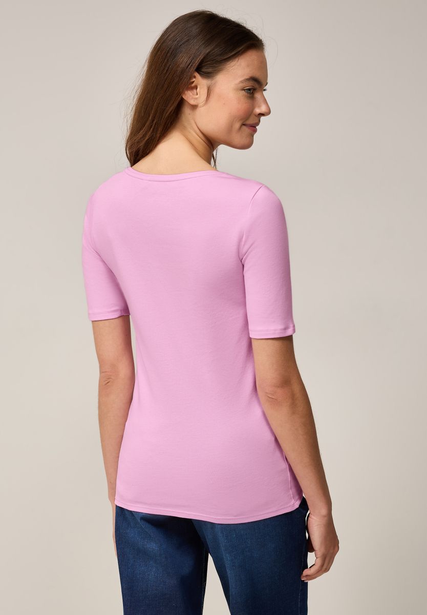 T-Shirt in Unifarbe
