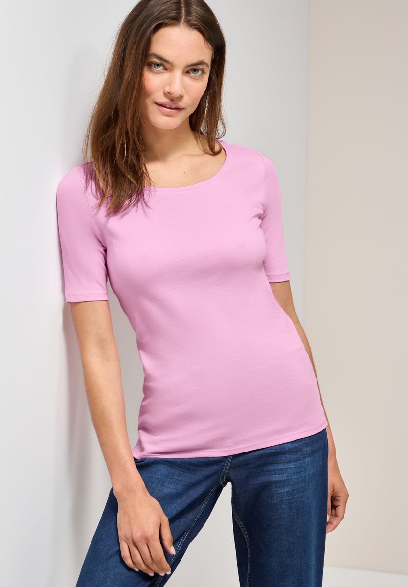 T-Shirt in Unifarbe