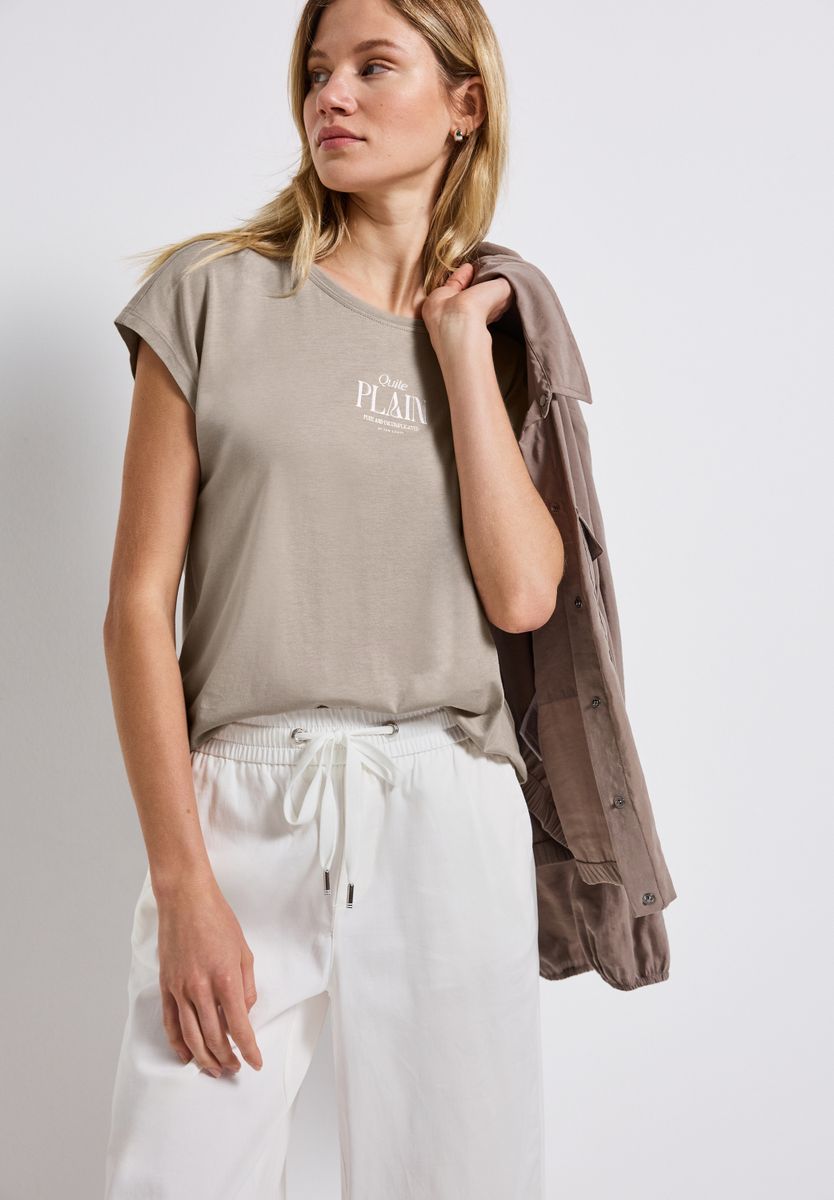 Basic Shirt mit Wording