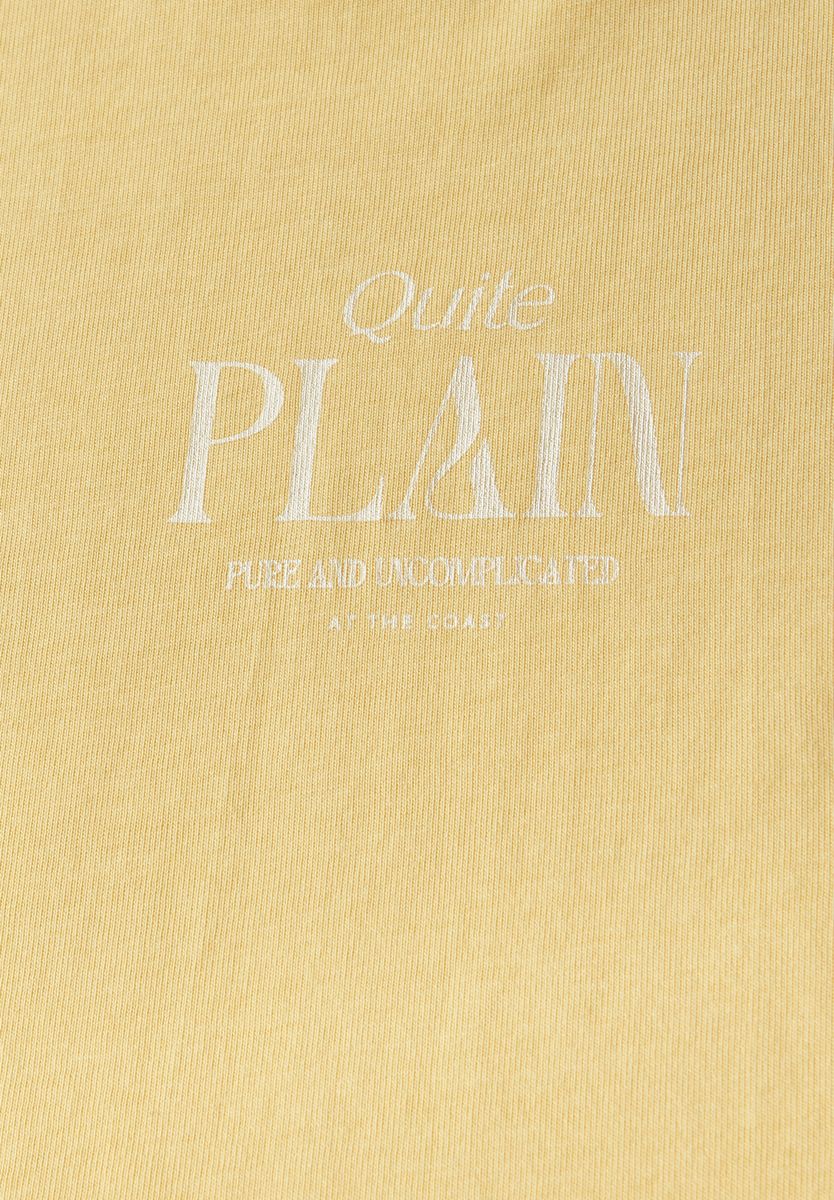 Basic Shirt mit Wording